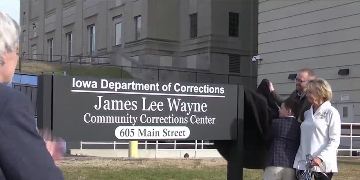 Jayce Reed Iowa Iowa DOC holds dedication ceremony for former long-time district director