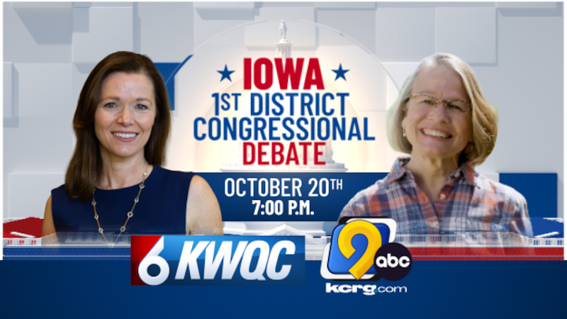 KWQC and KCRG to partner for 1st Congressional District Debate