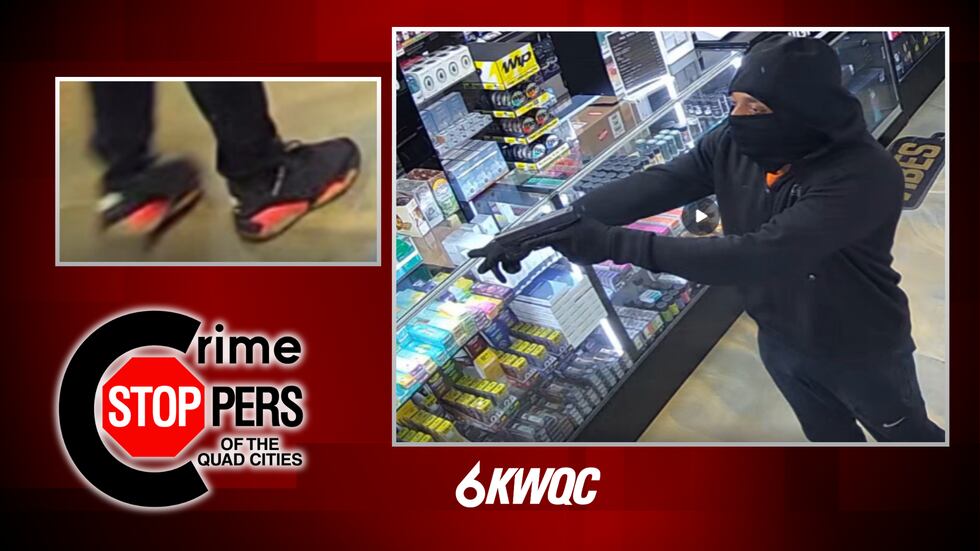 Rock Island police are searching for two armed suspects who used a brick and a handgun to rob...
