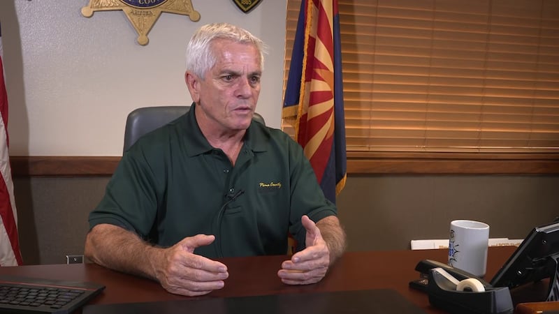 Pima County Sheriff Chris Nanos is disputing viral claims that he’s blocking the FBI from...