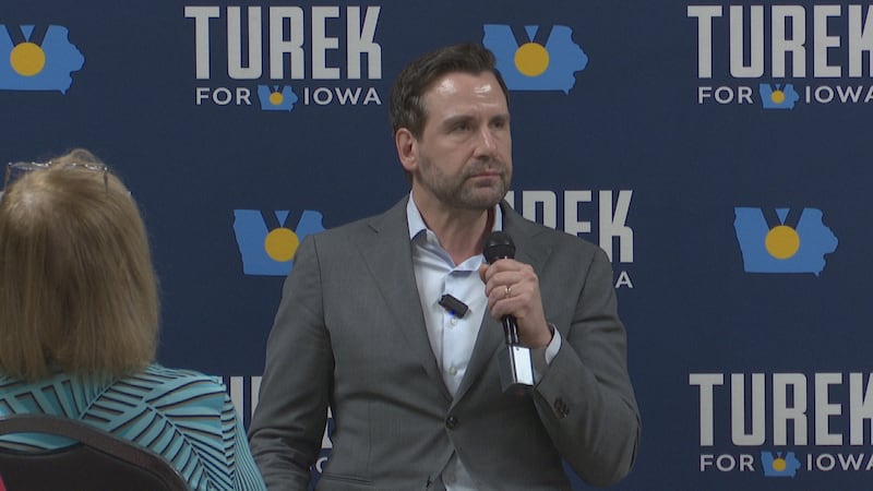 Iowa Senate candidate Josh Turek made a stop in the Quad Cities Thursday, meeting with voters...