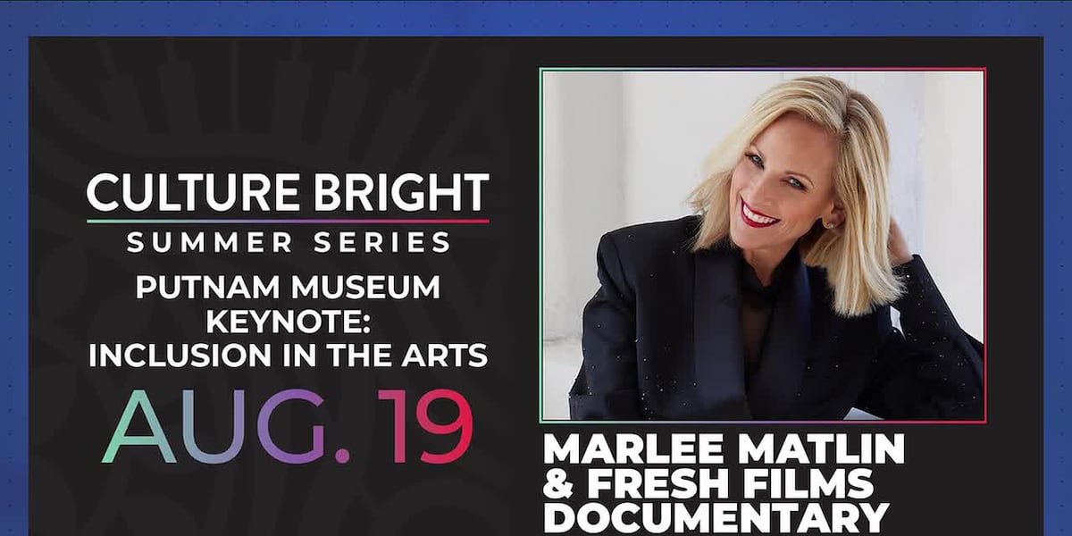 Το μουσείο Putnam φιλοξενεί τη Marlee Matlin για προβολή ταινιών, βασική ομιλία κατά τη διάρκεια της σειράς Culture Bright