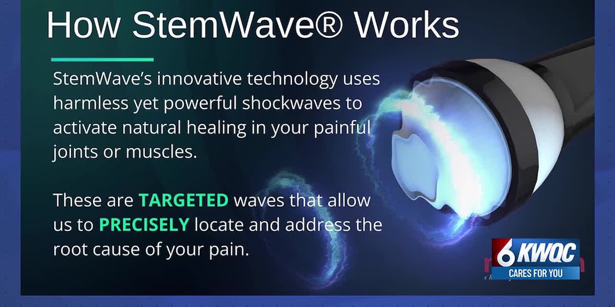 Stemwave Non-invasive StemWave therapy brings hope for treating persistent pain ...