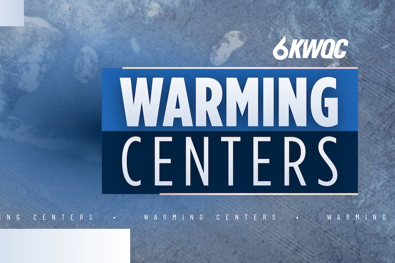 In the QCA, there will be a number of locations offering warming centers and shelters opening...