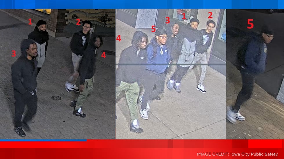 Iowa City Public Safety seeks help in identifying persons of interest.