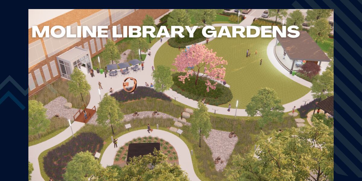 Moline Public Library Plans unveiled for library gardens, ‘something