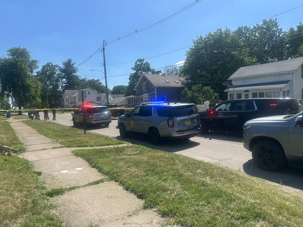 Law enforcement is asking the public to avoid the area of the riverfront near Park Avenue...