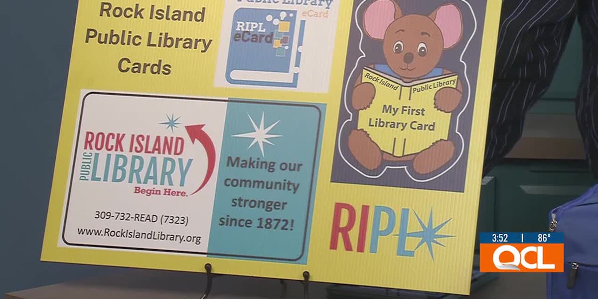 Rock Island library celebrates library card sign up month