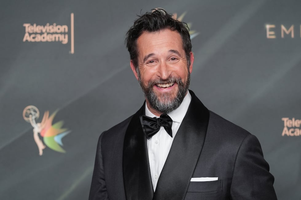 Noah Wyle poses in the press room during night two of the Creative Arts Emmy Awards on Sunday,...