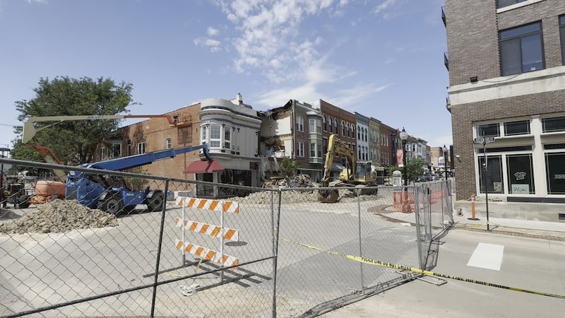 More buildings have been evacuated near two buildings originally evacuated in November 2025.