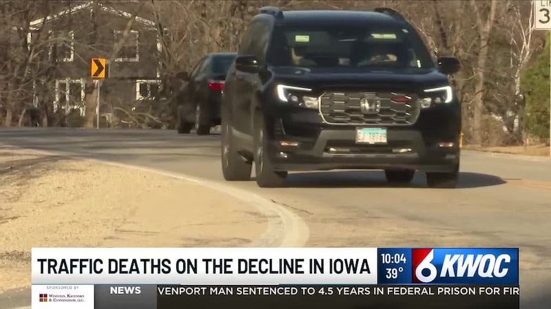 Traffic deaths are at a historic low in Iowa.