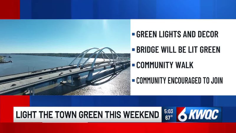The I-74 bridge will glow green this weekend as Big Brothers Big Sisters of the Mississippi...