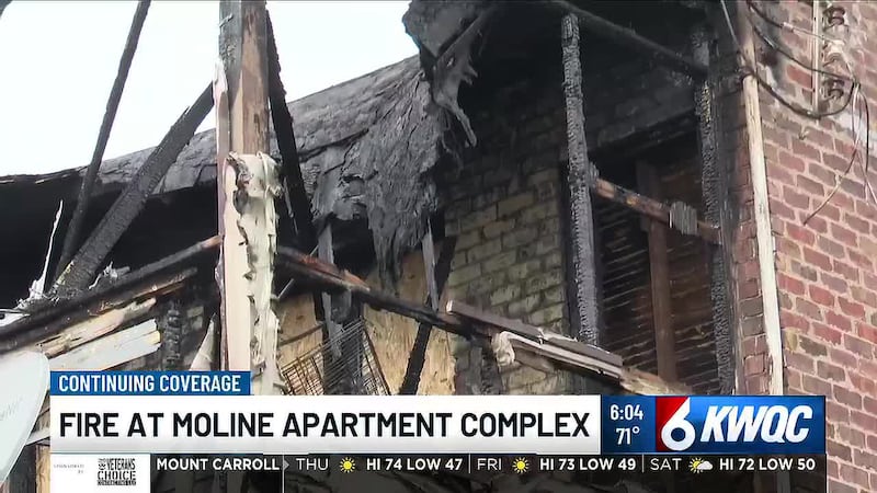 Residents were forced to toss children down to police officers as a fast-moving fire destroyed...