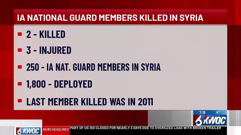 What we know about 2 National Guard troops killed in a terrorist attack in Syria.